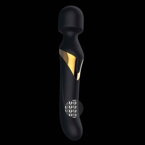 Wibrator Wand Masażer Dual Orgasms Black Gold Marc Dorcel