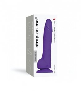 STRAP-ON ME Soft Realistic Dildo Purple L