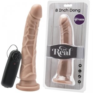 GET REAL Dildo z Wibracją-Dildo-COCK 8 INCH FLESH VIBRATING 20.5CM