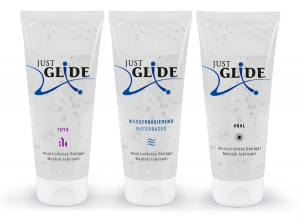 JUST GLIDE Zestaw Waterbased, Anal i Toys - Just Glide 3x200ml