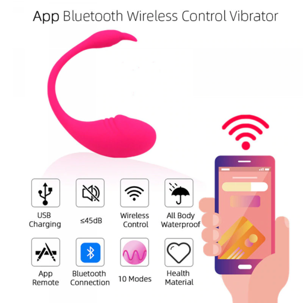 LoveToYou Jajeczko wibrujące Sterowane Smartfonem SUPER EGG App Control