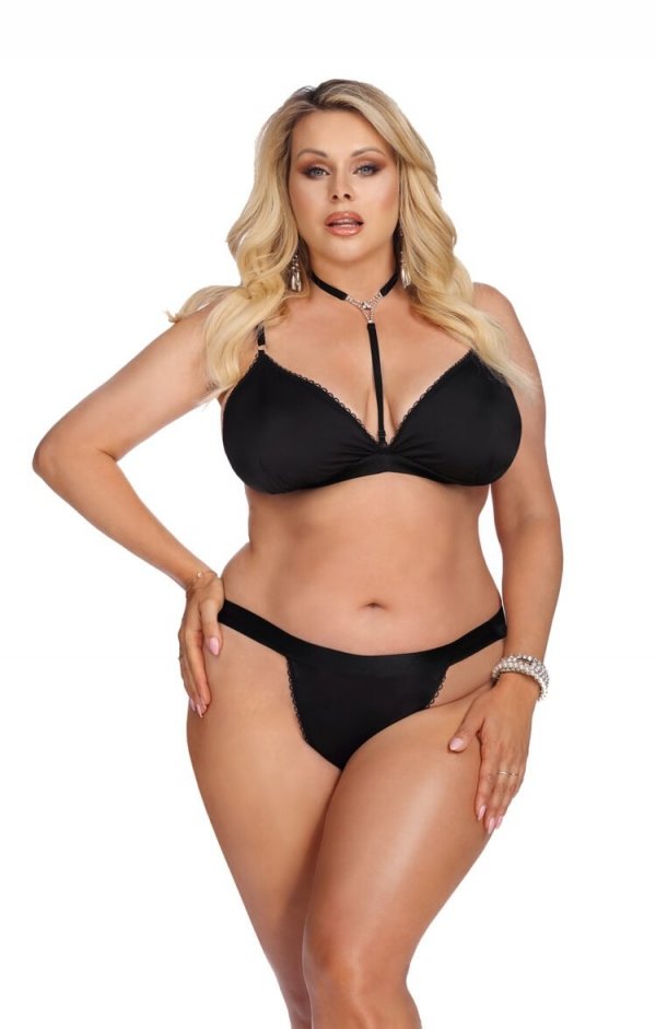 ANAIS LAURA SET XXL+ (komplet biustonosz+stringi/set bra+thongs) (5XL/6XL)