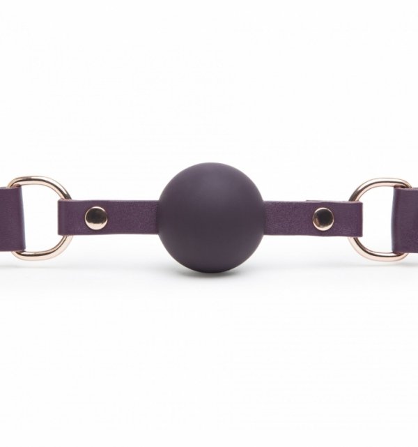 Skórzany knebel z kulką - Cherished Collection Leather Ball Gag