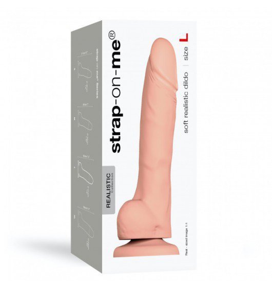 STRAP-ON ME Soft Realistic Dildo Vanilla L