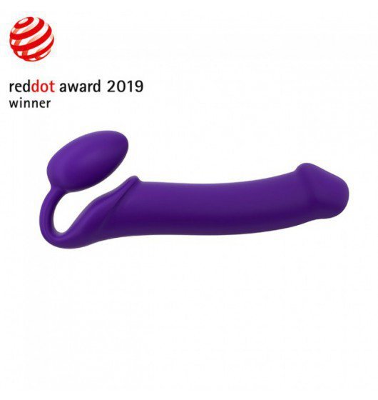 STRAP-ON ME  Silicone bendable strap-on Purple XL