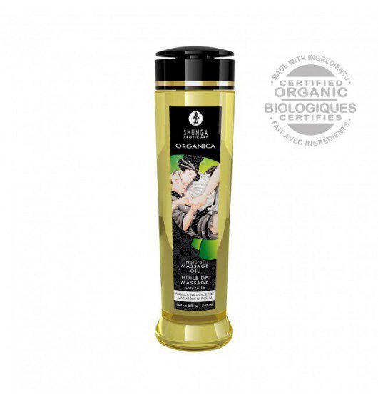 SHUNGA Jadalny Olejek do Masażu -  Natural Massage Oil Organica Aroma Free 240 ml