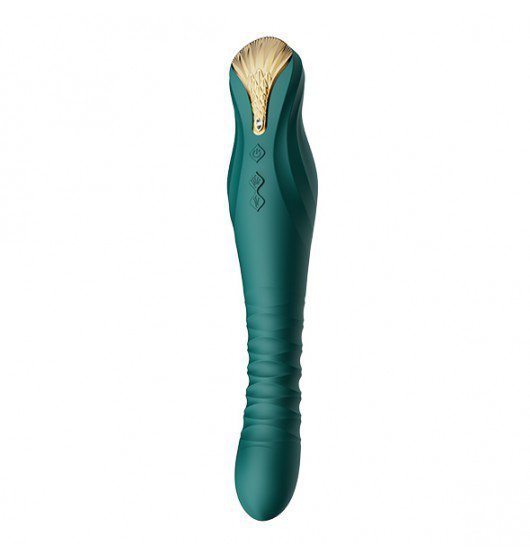 Wibrator-Zalo King Vibrating Thruster Turquoise Green