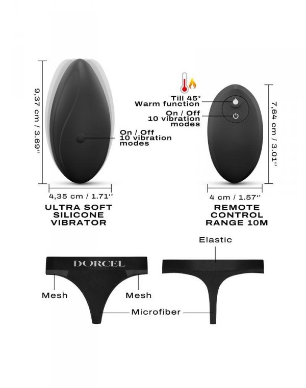 DORCEL DISCREET VIBE XXL - MAJTKI + Zdalnie sterowany wibrator