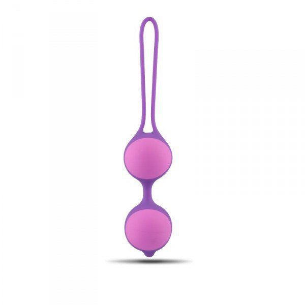 Kulki Gejszy Kegla Palline Vaginali Bi-Balls Double Purple