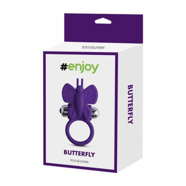 TOYZ4LOVERS Pierścień Erekcyjny - Anello fallico vibrante butterfly Toyz4Lovers