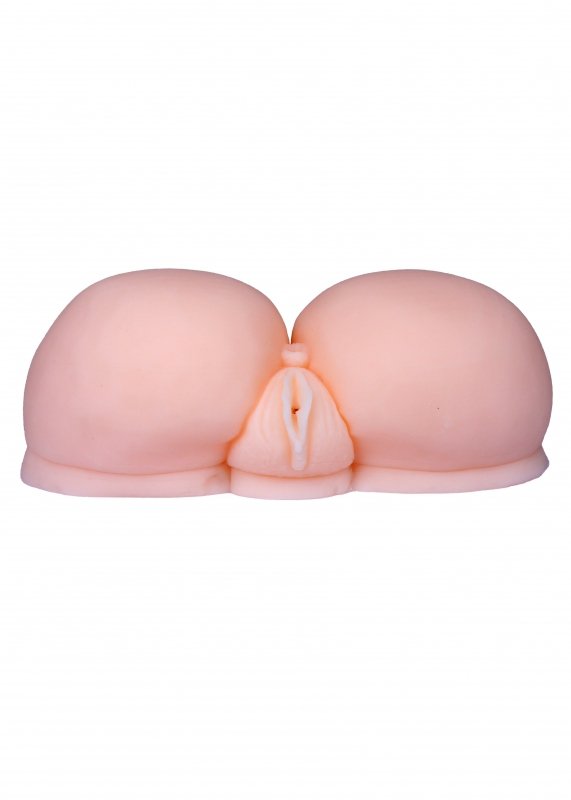 BossSeries Sztuczna Pupa z Wibracją-Vibrating Life-Sized Pussy &amp; Ass XXL