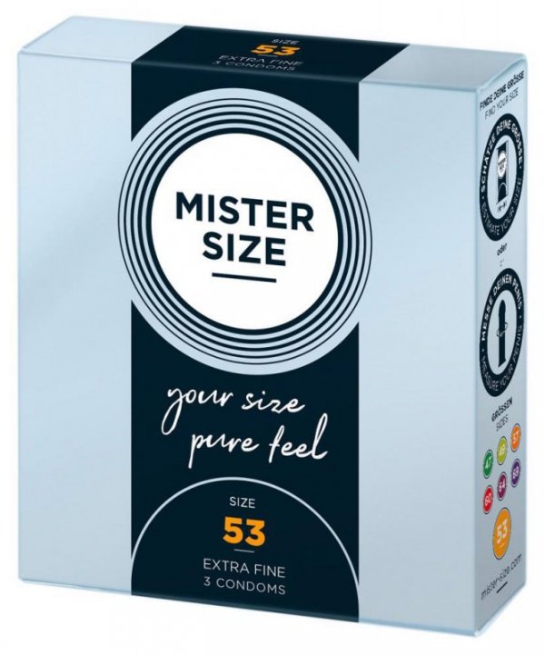 Mister Size Prezerwatywy 53mm 3szt