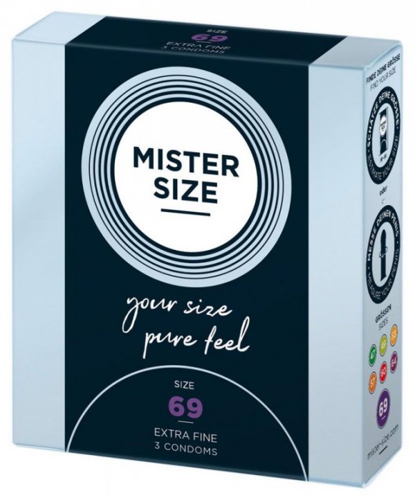 Mister Size Prezerwatywy 69mm 3szt