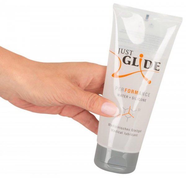 JUST GLIDE Lubrykant Wodny Silikonowy-Just Glide Performance200ml