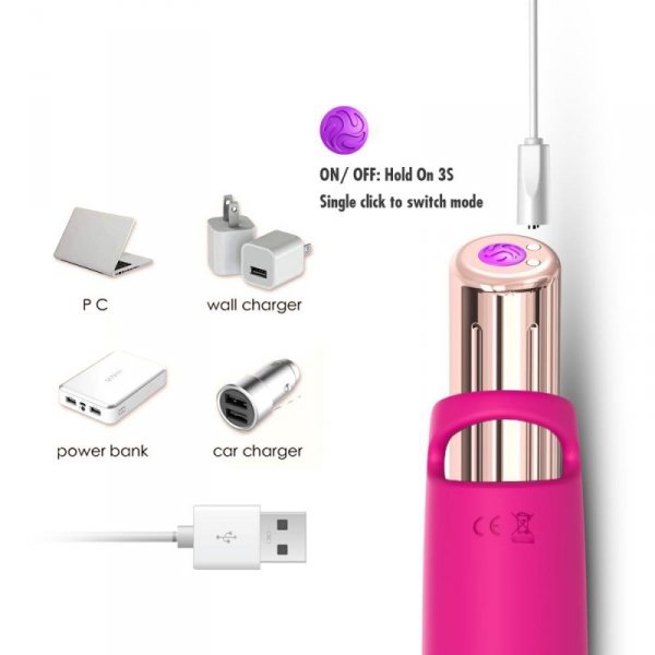 BOSS SERIES Wibrator na Palec - Aurora pink
