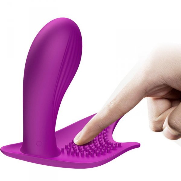 FOX SHOW Stymulator-Silicone Panty Vibrator USB 10 Function / Heating / Voice Control