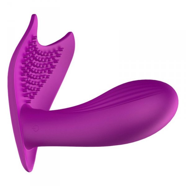 FOX SHOW Stymulator-Silicone Panty Vibrator USB 10 Function / Heating / Voice Control