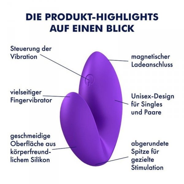 SATISFYER Wibrator na Palec - Love Riot purple