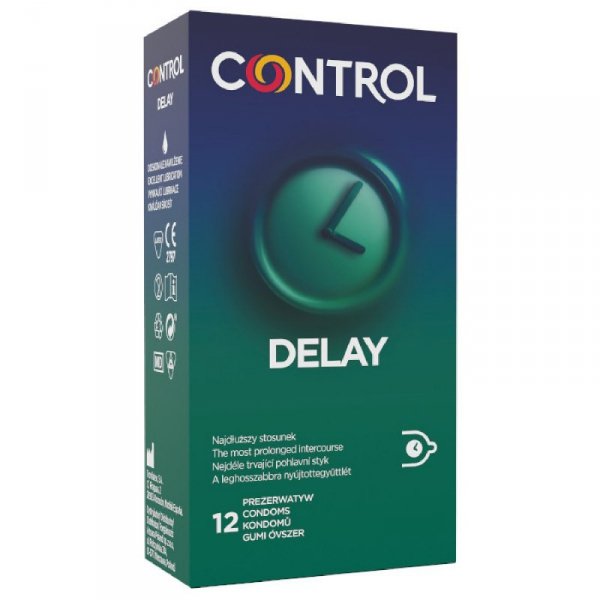 CONTROL Prezerwatywy Opóźniające Wytrysk  -Control Delay 12&quot;s