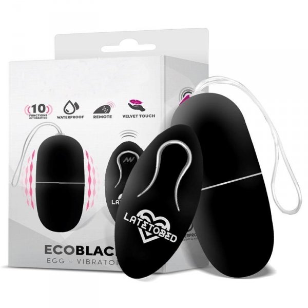 Jajeczko wibrujące z pilotem ECOBLACK