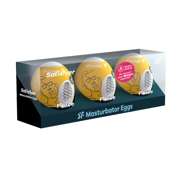 Satisfyer Masturbator-Eggs (set of 3 Fierce)