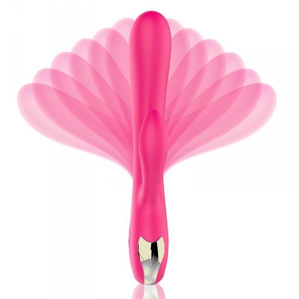 FOX SHOW Wibrator-Silicone Vibrator USB 7 Function + Booster / Heating