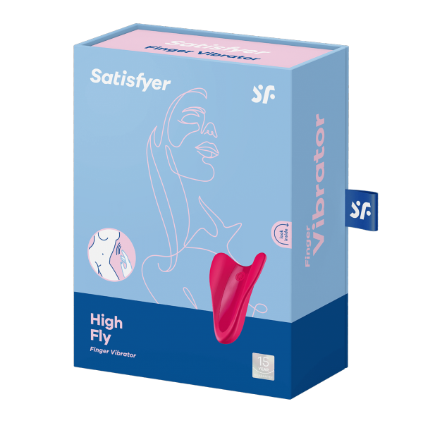 SATISFYER Stymulator - High Fly Finger Vibrator ( Red )
