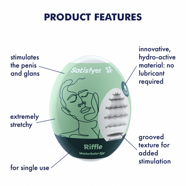 Masturbator Egg Single (Riffle)