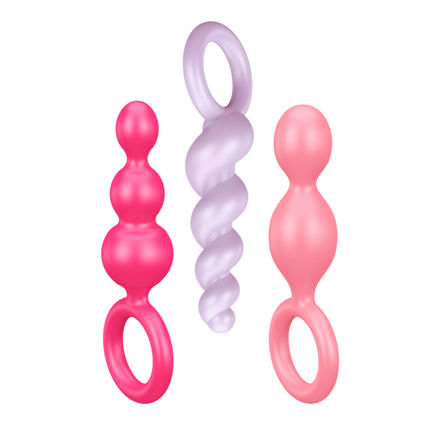 SATISFYER Zestaw Sondy Analne - Plugs colored (set of 3) Booty Call