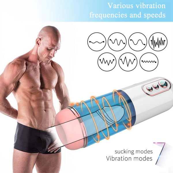  FOX Masturbator-Vibration 7, 7 Sucking modes, Hand