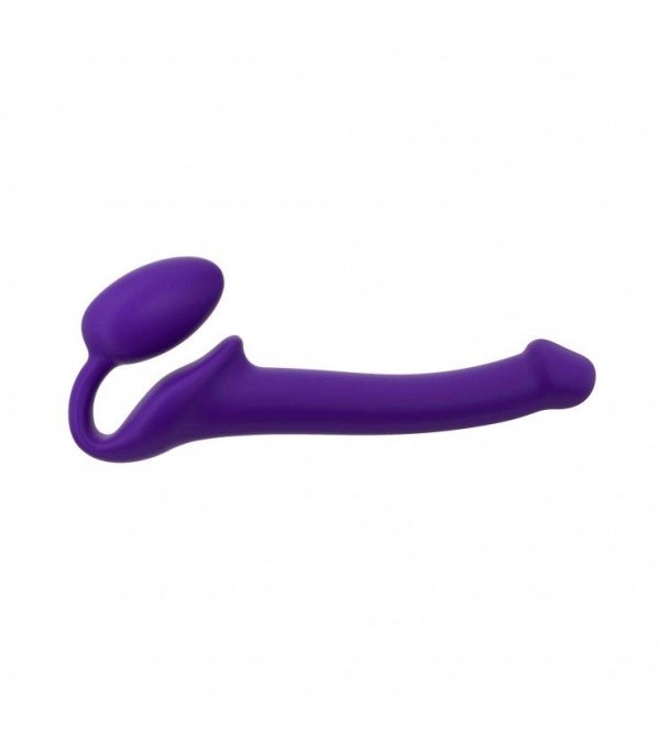 STRAP-ON ME Silicone bendable strap-on Purple S