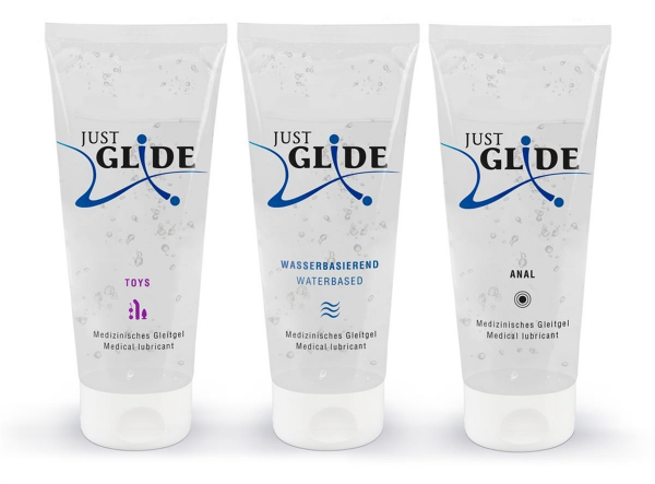 JUST GLIDE Zestaw Waterbased, Anal i Toys - Just Glide 3x200ml