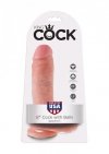 Cock 8 Inch With Balls Light skin tone