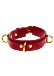 D-Ring Collar Deluxe Red