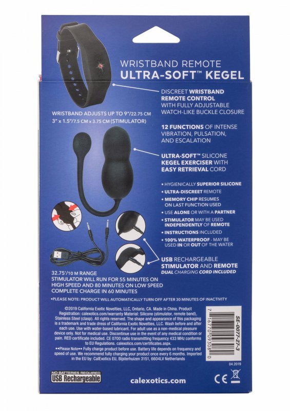 Wristband Remote Soft Kegel Black