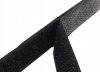 Klettverschluss Klettband Haken und Flauschband zum Aufnähen Nähen Schwarz - 1m 50mm
