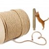 Sisalseil Kratzbaumseil Kratzbäume Natur Tau Sisal Schnur 8mm - 1m (Meterware) 
