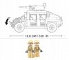 Klemmbausteine Spielbausteine Militär Auto Bausatz - Fahrzeug Jeep Hummer H2 G165628 