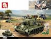Klemmbausteine Spielbausteine Spielset Militär Army- Panzer Tank Pershing 2in1 G158024