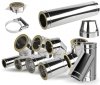Edelstahl Ofenrohr 500mm doppelwandig Rauchrohr isoliert - 150/220mm Ø