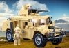 Klemmbausteine Spielbausteine Militär Auto Bausatz - Fahrzeug Jeep Hummer H2 G165628 