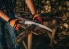 Astsäge Handsäge Gartensäge Holz Säge Stahl SK5 47cm Holzsäge Holster