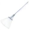 Gartenrechen Teleskop Fächerbesen verstellbar Drahtbesen Harke 156cm