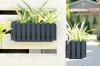 Blumenkasten Balkonkasten Landhaus-Optik - Fancycase 400 Grau mit Halterungen