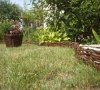 1x Weidenzaun Beeteinfassung Beetumrandung Rasenkante Palisade 100 x 20cm