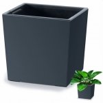 Blumentopf Blumenkübel Pflanztopf Pflanzkübel Einsatz -  Urbi Low Matt 240 Anthrazit