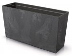 Blumenkasten Blumentopf Blumenkübel Beton Middle 77cm mit Ablauf - Anthrazit