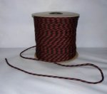Polypropylen Seil PP schwimmfähig Polypropylenseil -  schwarz-rot,  8mm, 50m