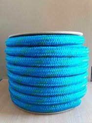 Polypropylen Seil PP schwimmfähig Polypropylenseil -  blau-grün, 28mm, 20m