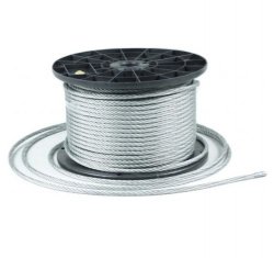 15m Stahlseil Drahtseil galvanisch verzinkt Seil Draht 5mm 6x7